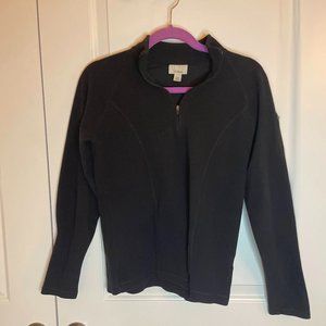 L.L. Bean Black Quarter Zip Fleece